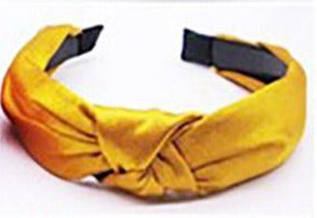 Solid Color Satin Knot Headband Six Colors