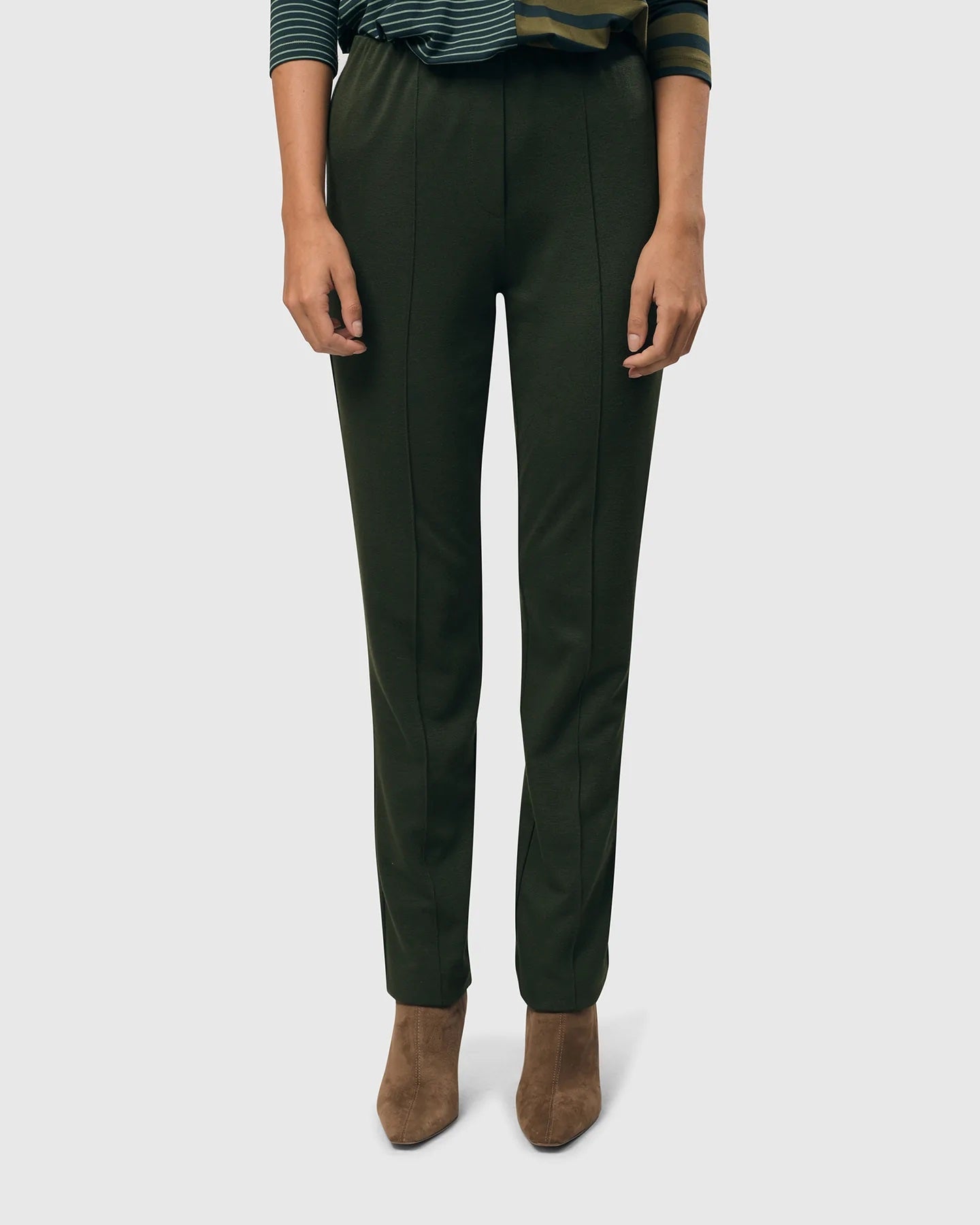 Essential Slim Pants in Green by Alembika