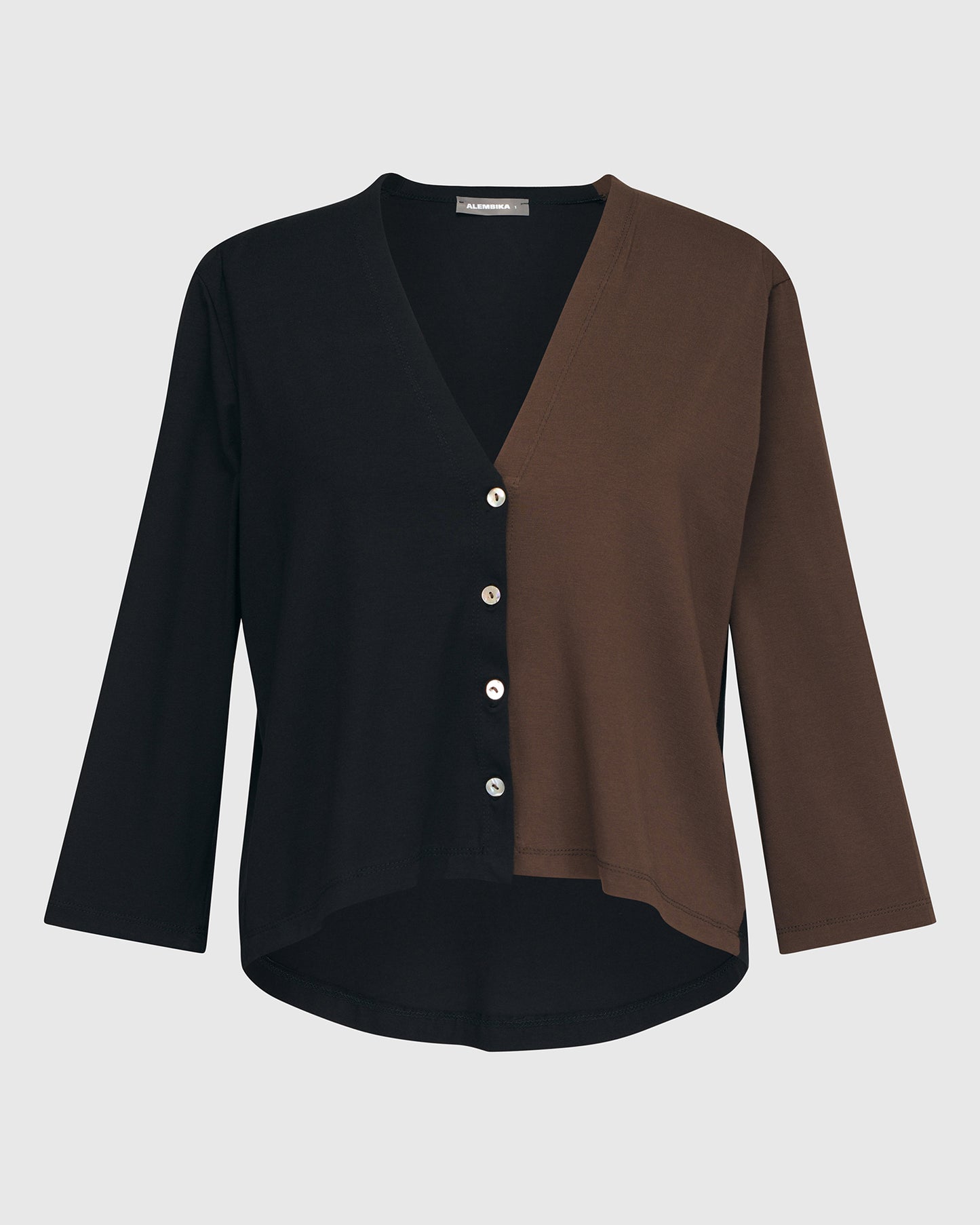 Essential Crop Cardigan Jacket, Coffee by Alembika
