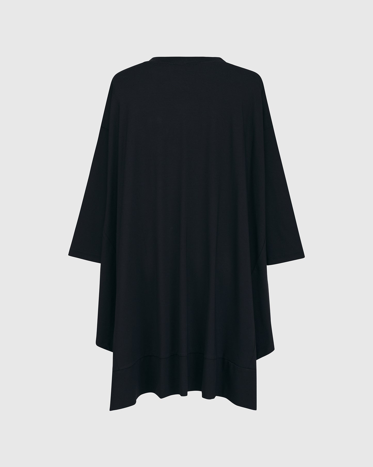 Essential Oversized Trapeze Top, Black by Alembika