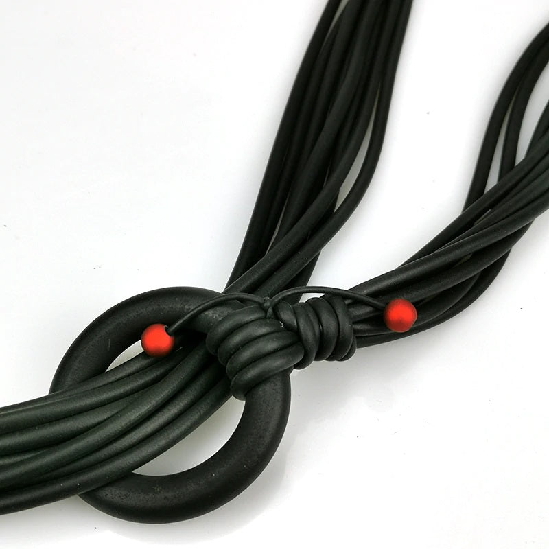 Women’s Luxury Silicone Belt Fashion Accessories Multi Strands Faux Pearl Accents