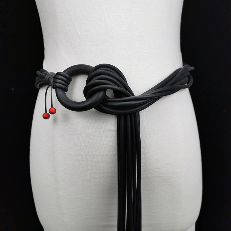 Women’s Luxury Silicone Belt Fashion Accessories Multi Strands Faux Pearl Accents