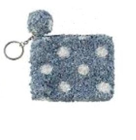 POLKA DOT COIN PURSE KEY CHAIN