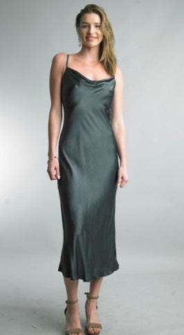 Tempo Paris Cowl Neck Dress Satin