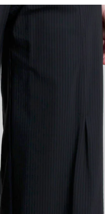 Traveler Pant in Black Mini Stripe Print by Porto
