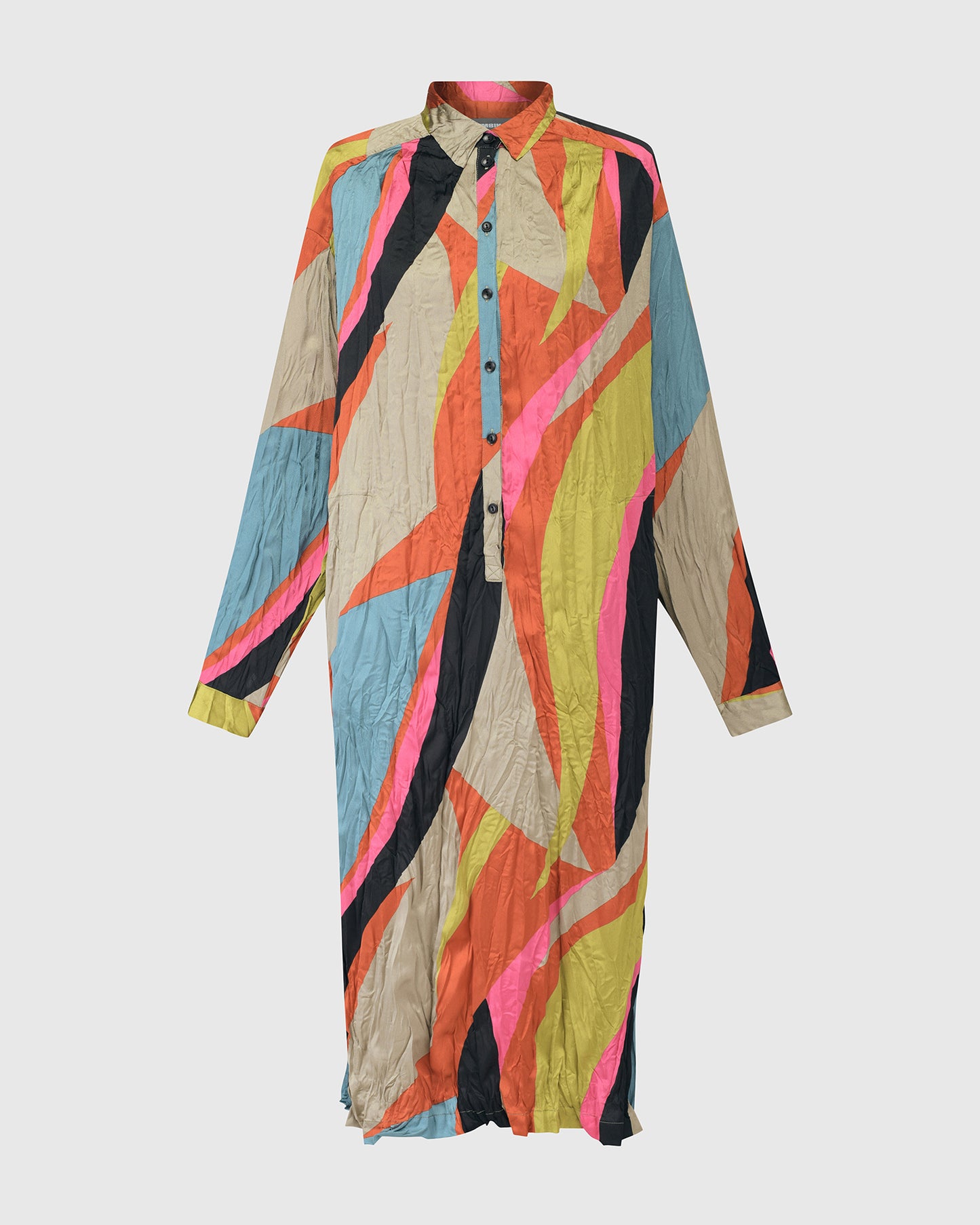 ABSTRACT CRINKLE SHIRTDRESS by Alembika
