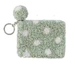 POLKA DOT COIN PURSE KEY CHAIN