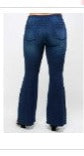 PLUS Size MID-RISE PREMIUM BANDED WIDER FLARE JEANS by Vanilla