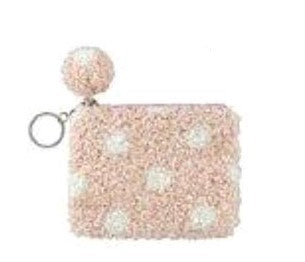 POLKA DOT COIN PURSE KEY CHAIN