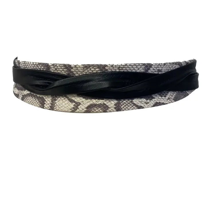 Midi Belt - White Python Combo O/S