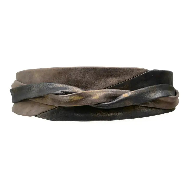 Minnie Wrap Belt - Truffle/Midnight O/S