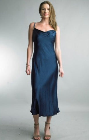 Tempo Paris Cowl Neck Dress Satin