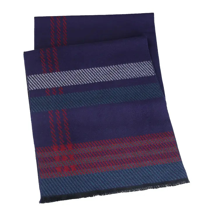 Noble Reversible Scarf Navy/Red Men