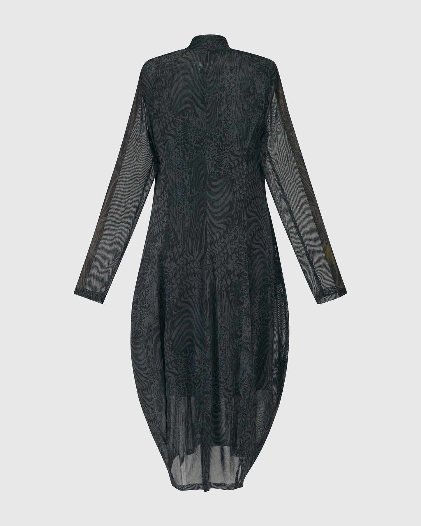 CHIFFON DRESS, PEWTER by Alembika