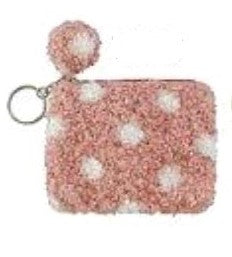 POLKA DOT COIN PURSE KEY CHAIN