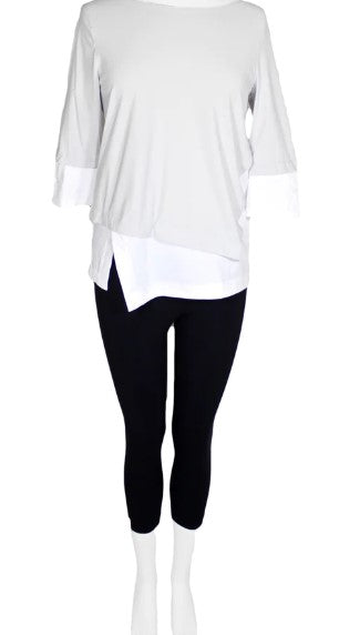 Sasha Cropped Legging in Black by Porto