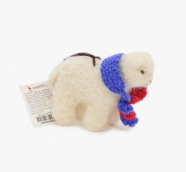 Handknit Mini Scarf: for Felted Animals Accessories/Ornament Decor