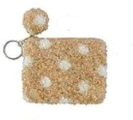POLKA DOT COIN PURSE KEY CHAIN