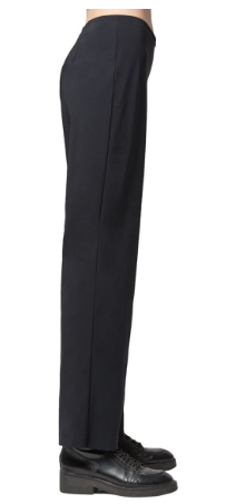 Traveler Pant in Black Mini Stripe Print by Porto