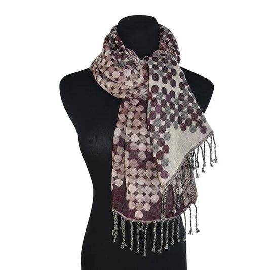 Highspire Dotted Scarf Wine by Dupatta