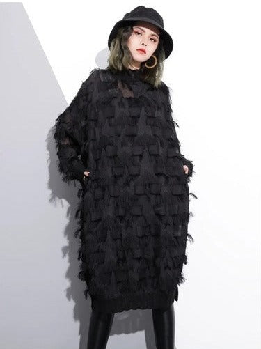 Urban Tassel Dress in Black by CK Designs