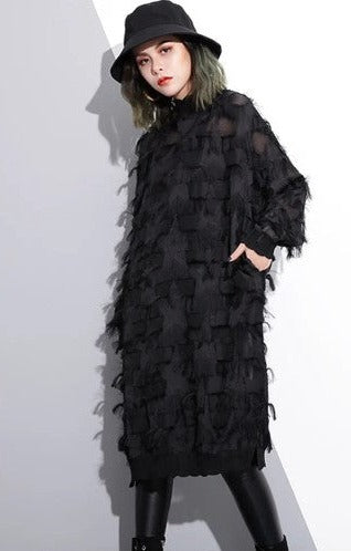 Urban Tassel Dress in Black by CK Designs