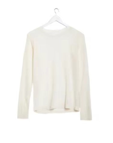 Mesh Shell Top Long Sleeves Round Neck Collar