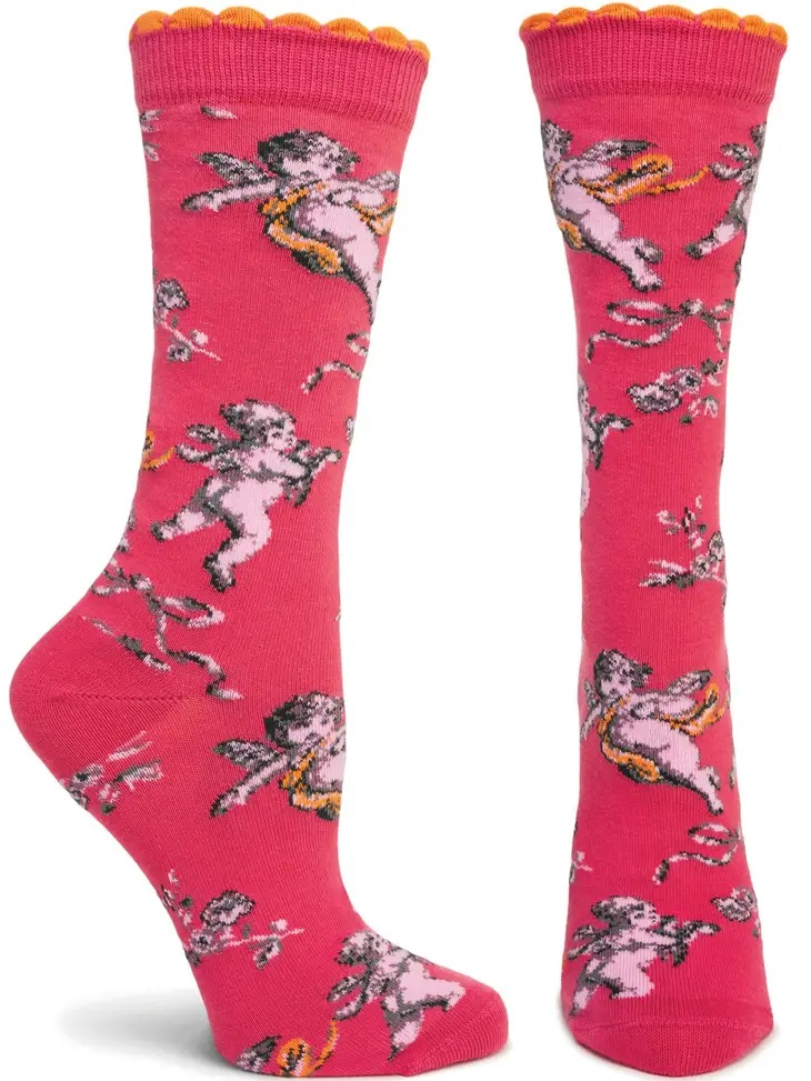 Angel De Jouy Women's Socks by Ozone Pink