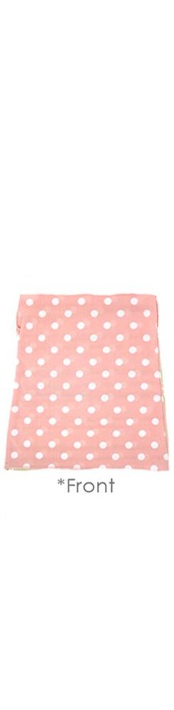 Fashion Pk/Wht Dot Print Seamless Tube Scarf Face Mask