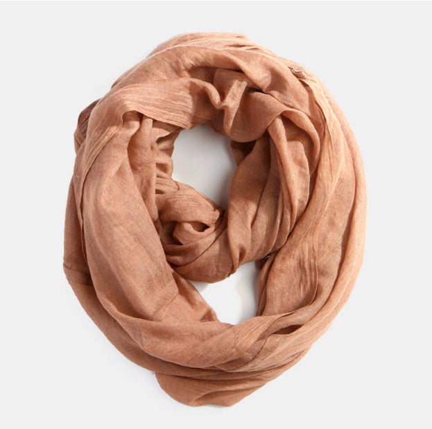 Infinity Cotton Scarf CLAY