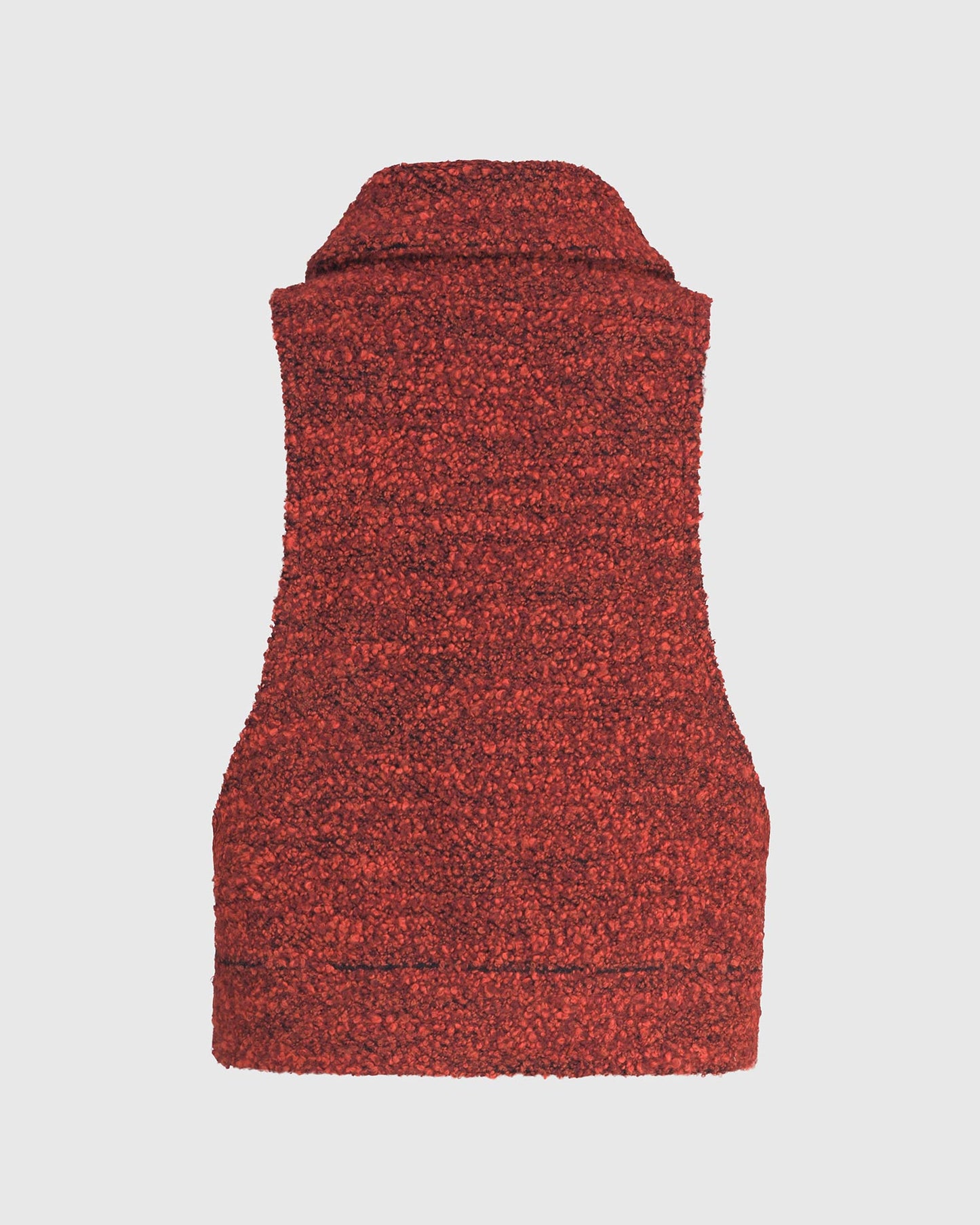 Cozy Crop Bouclé Vest, Orange by ALEMBIKA