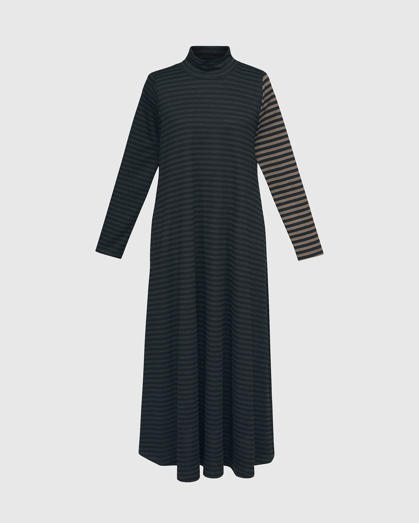 Urban Mockneck Swing Dress, Stripes by Alembika