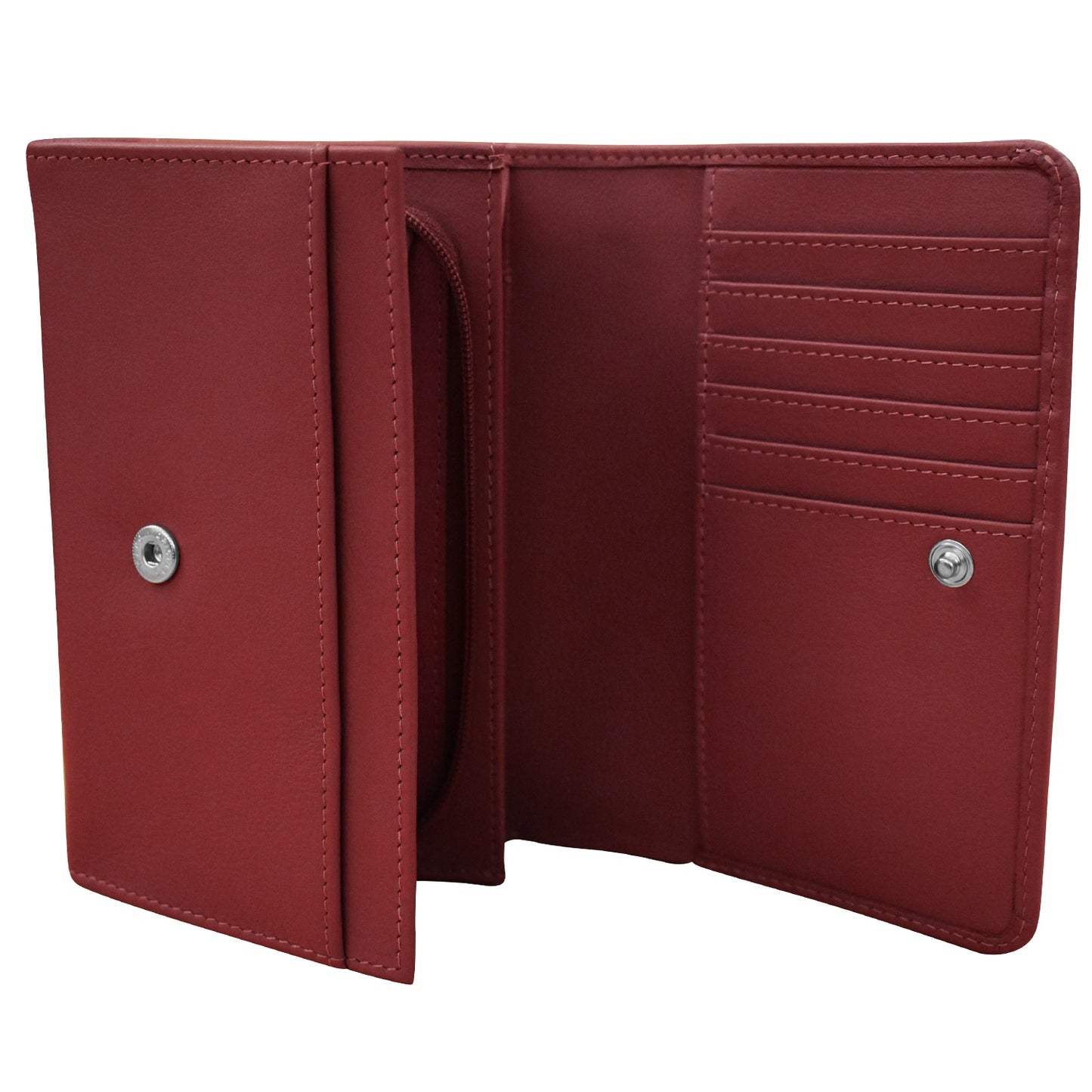 Leather French Wallet Merlot