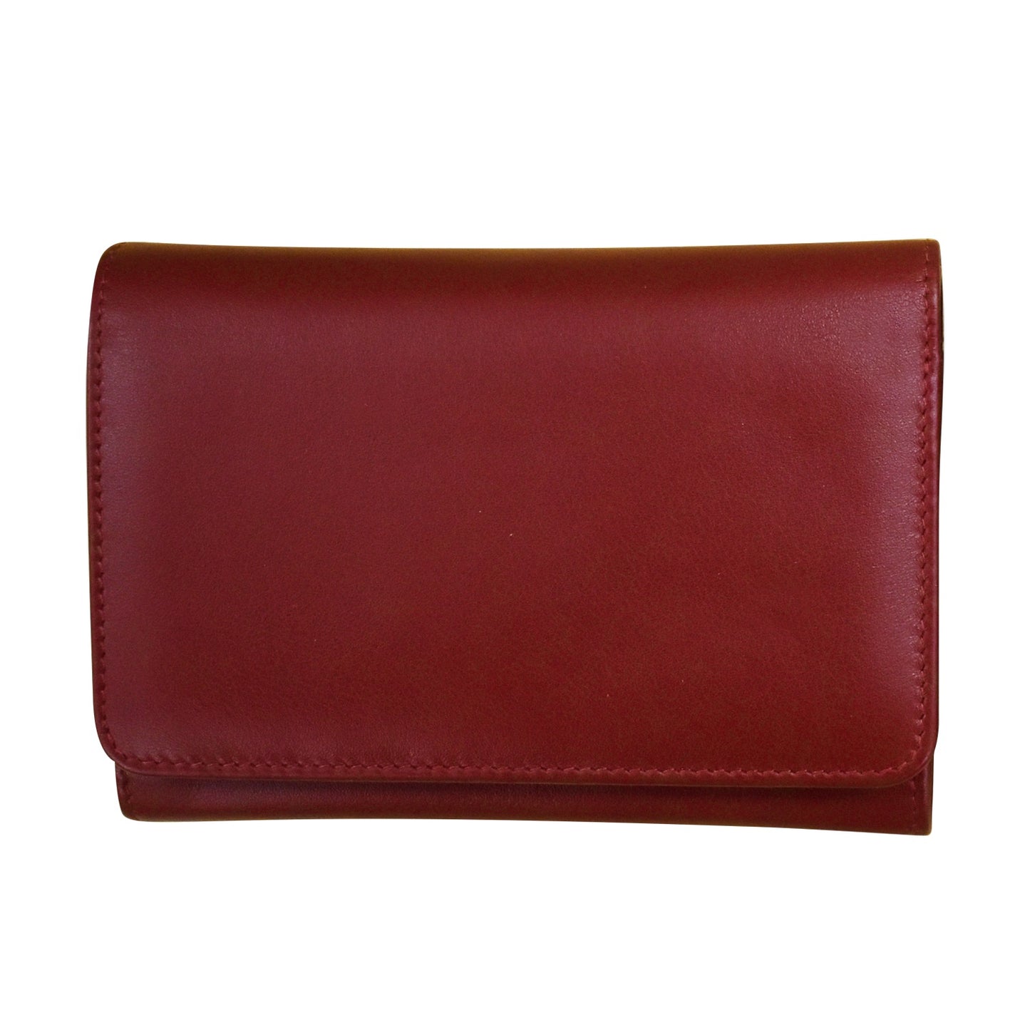 Leather French Wallet Merlot