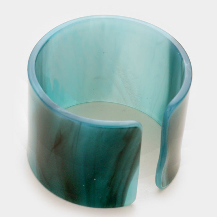 Wide Celluloid Cuff Bracelet