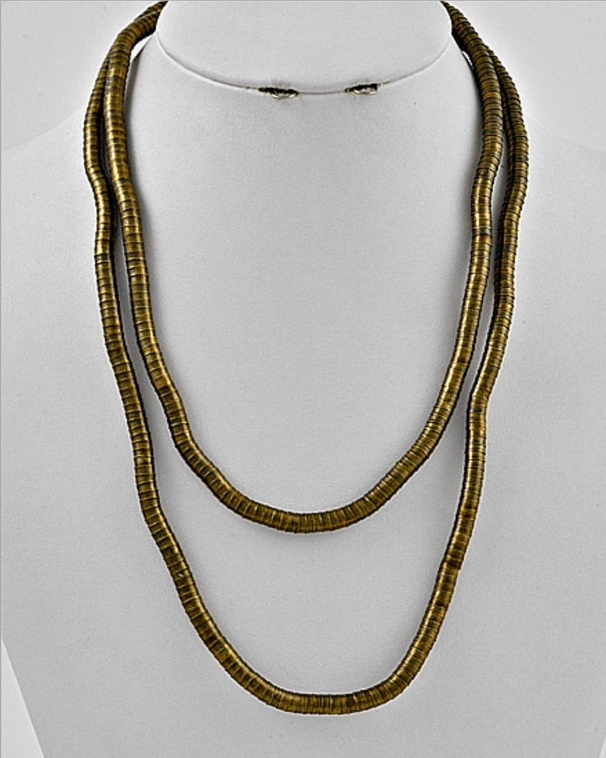 Gooseneck Necklace Bronze Finish 5mm