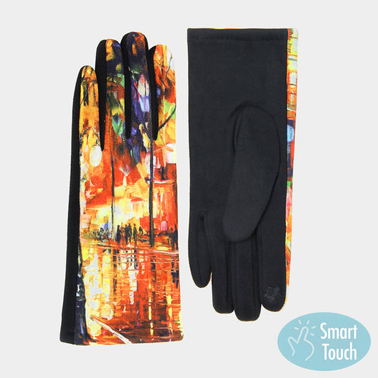 ART SMART TOUCH GLOVES "The Tears of the Fall" PRINT
