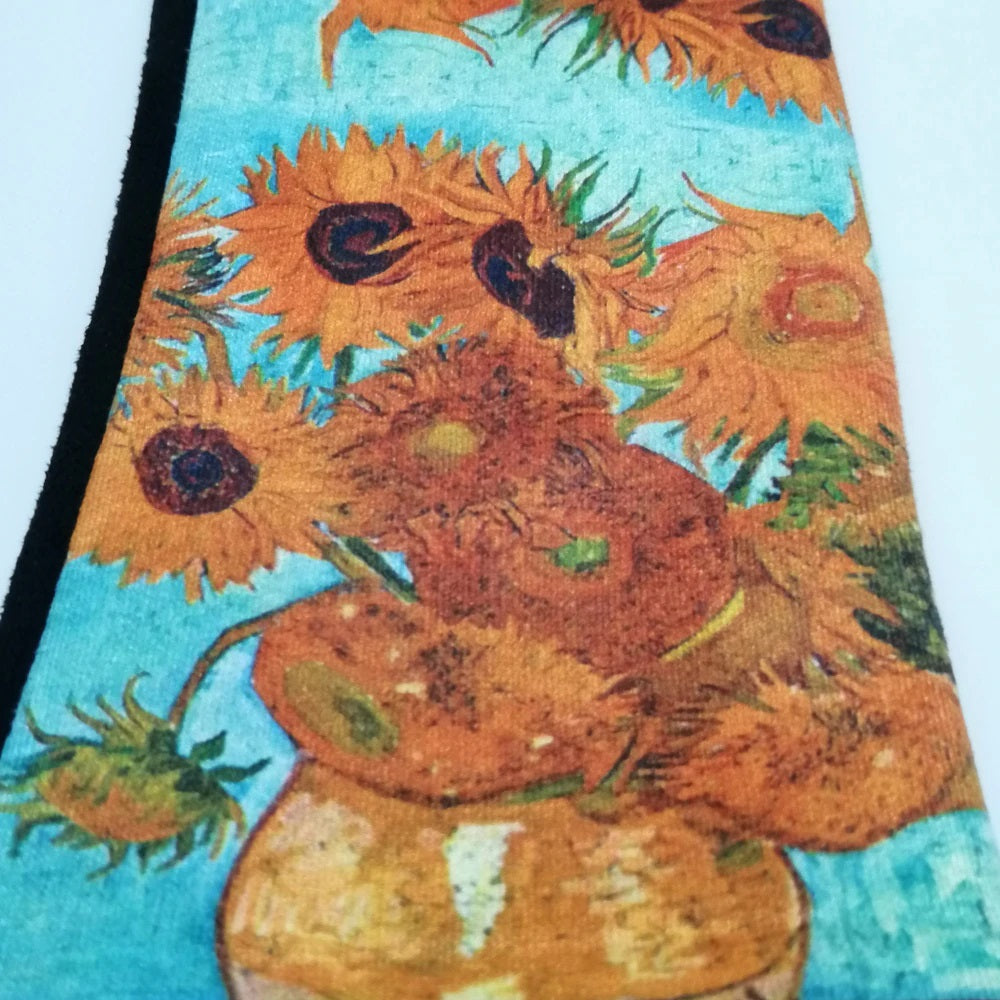 ART SMART TOUCH GLOVES "Van Gogh Art Gloves Sunflowers Blue" PRINT