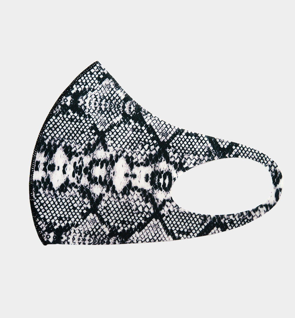 Fashion Fabric Snake Print Face Mask