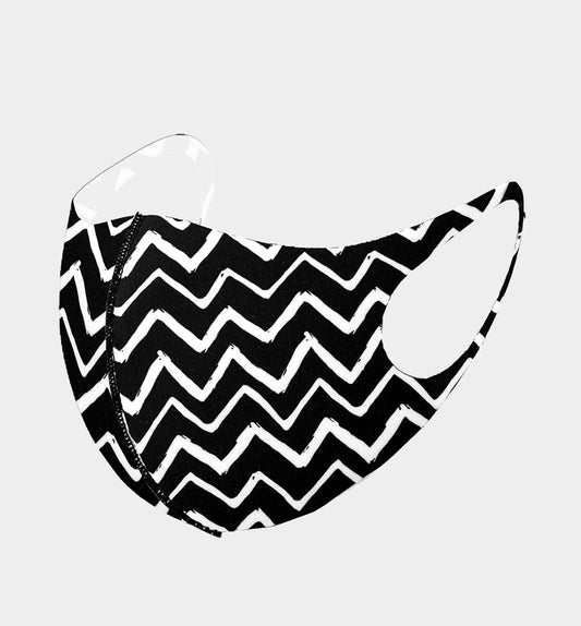 Fashion Fabric Chevron Print Face Mask