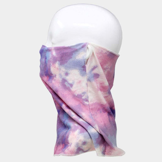 Fashion Tie-Dye Print Seamless Tube Scarf Face Mask