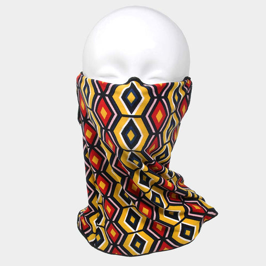 Fashion Geometric Print Seamless Tube Scarf Face Mask