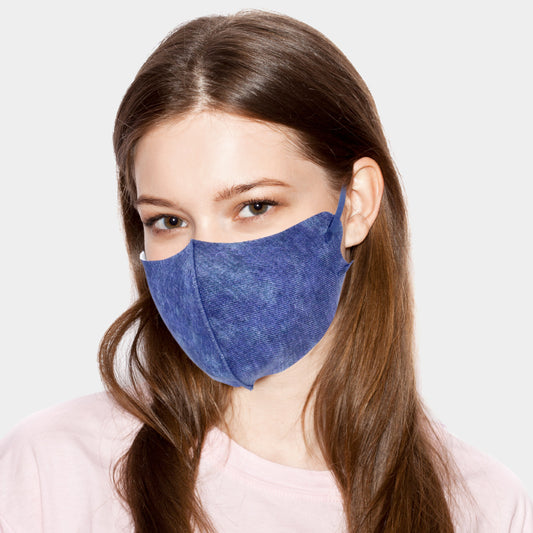 Denim Fashion Mask Med Blue