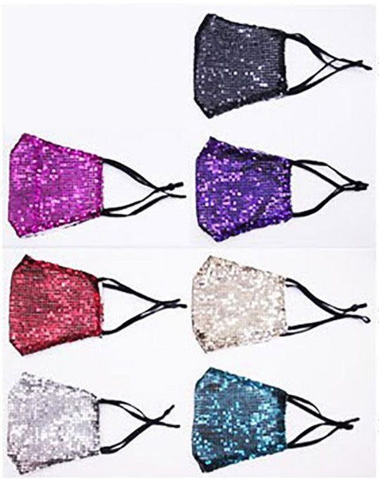 Holiday Sequin Fashion Face Masks