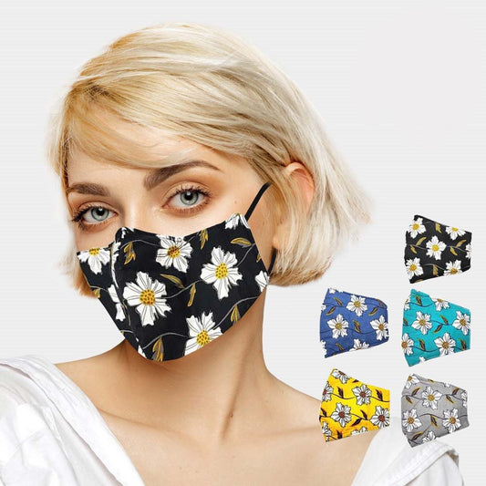 Cotton Print Fashion Masks Flower Print