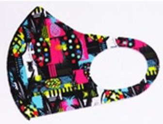 Fun Graphic Print Face Mask Geometric