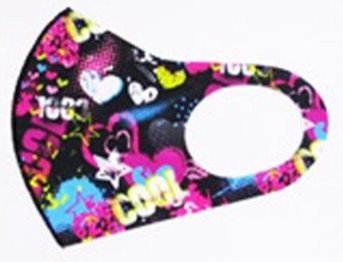Fun Graphic Print Face Mask Geometric