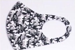 Fun Graphic Print Face Mask Camouflage
