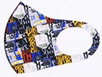 Fun Graphic Print Face Mask Letter