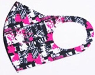 Fun Graphic Print Face Mask Letter
